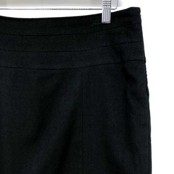 Romy Black Structured knee length Pencil skirt pleated Medium (8-12) - Picture 10 of 14